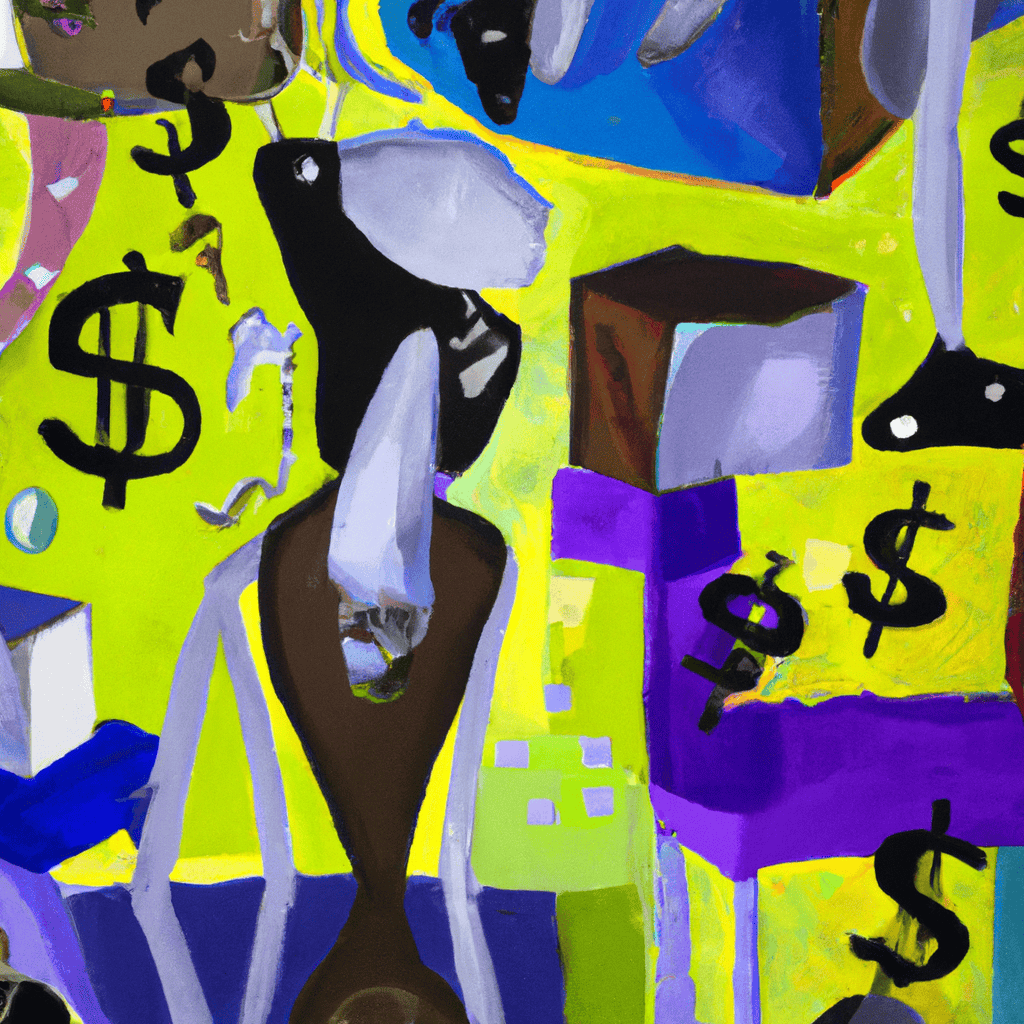 Abstract painting of Expensive gimmicks