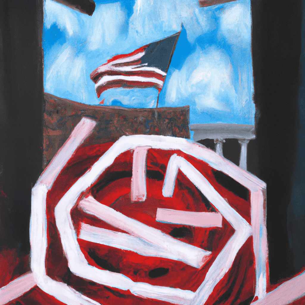 Abstract painting of The worst form of government